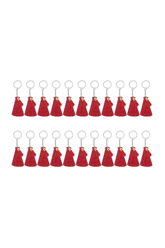 20 PCS Stylish Key Holder Durable Blank Acrylic Keychains Megaphone Shaped