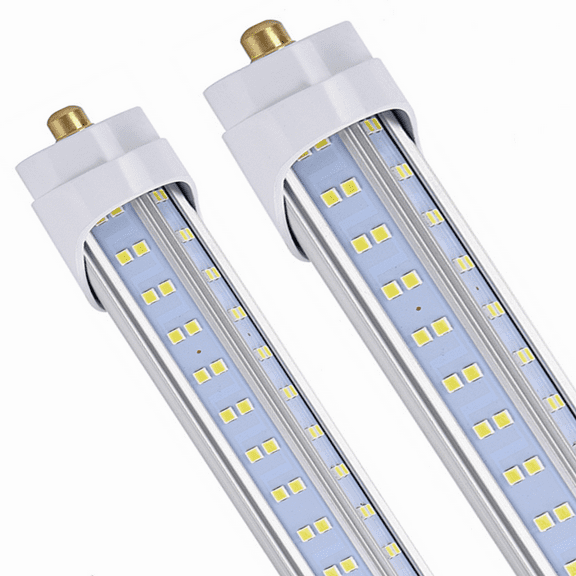 20 PCS T8 T10 T12 8FT LED Tube Light Bulbs, 150W 18800LM, 6000K Cold White, Single Pin Fa8 LED Replacement for Fluorescent Fixture, Clear , Ballast Bypass, Warehouse Workshop Garage Lights