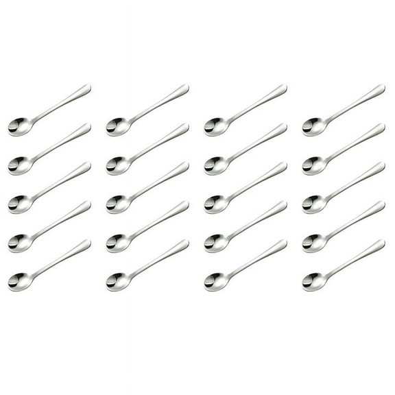 20 PCS Tiny Stainless Steel Spoons for Spices Jars, Mini Size 2.87inch, Cute Small Stainless Steel Condiment Spoons
