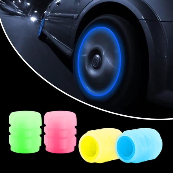20 PCS Tire Valve Caps, Glow in The Dark Car Valve Set, Airtightness, Thread Design for Car Truck SUV Motorcycle Bike