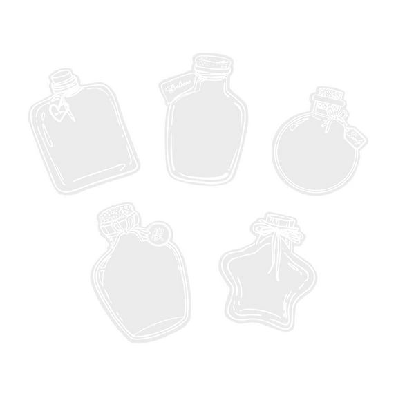 20 PCS Transparent Dried Flower Bookmarks, DIY Handmade Bookmarks Blank Set, Dried Flower Bookmark Bottle, Clear Drift Bottle Bookmark, Plant Flower Bookmark