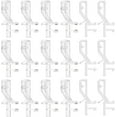 thumbnail image 1 of 20 PCS Valance Clips Clear Plastic Hidden Valance Clips Window Blind Clips with a 54mm Arc-Shaped Slat, 1 of 6