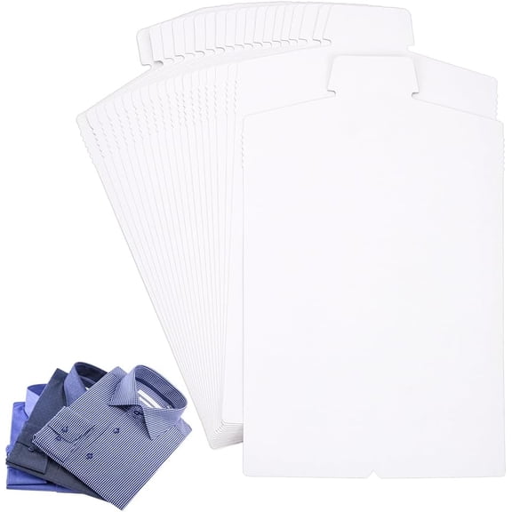 20 PCS White Cardboard Shirt Inserts Folding Form for Packaging Shirt Shirt Inserts for DIY Crafts and Packaging Organising Clothes 14.1x8 Inches diy
