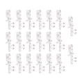 thumbnail image 1 of 20 PCS valance clip window blind clip clear plastic valance retaining clip hidden valance clip for horizontal blinds, 1 of 6
