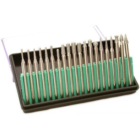 20 PIECE 1/8" DIAMOND BIT SET