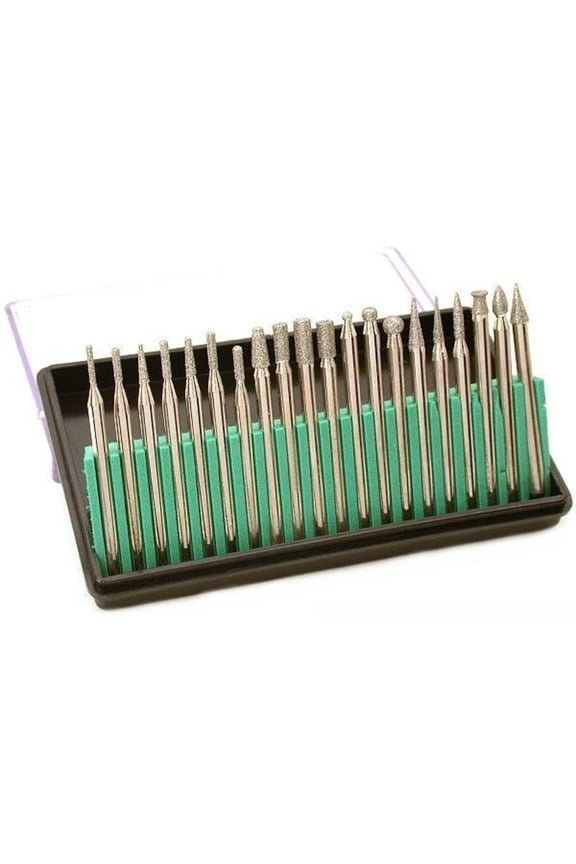 20 PIECE 1/8" DIAMOND BIT SET