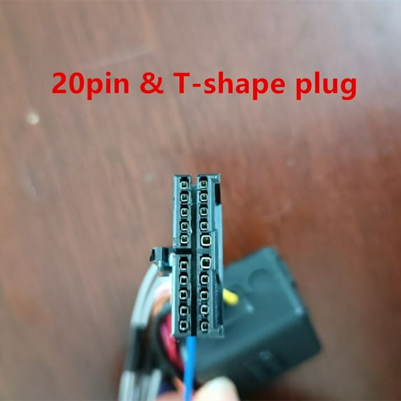 20 PIN T-shape Wiring Harness Connector Adapter For BMW E38 E39 E46 M3 M5 Stereo