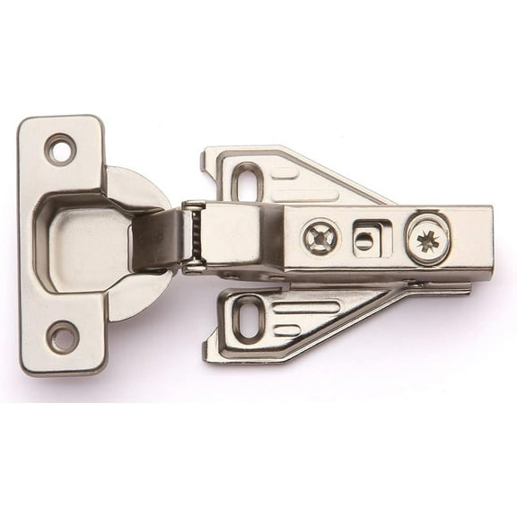 20 PK Silverline Face Frame Clip On Quiet Soft Close Cabinet Door Hinges, 1/2" Overlay, with Built-in Damper, Heavy Duty Steel for Kitchen Bathroom