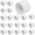 20 Pack 1/2 Inch PVC Pipe End Cap Fitting - Walmart.com