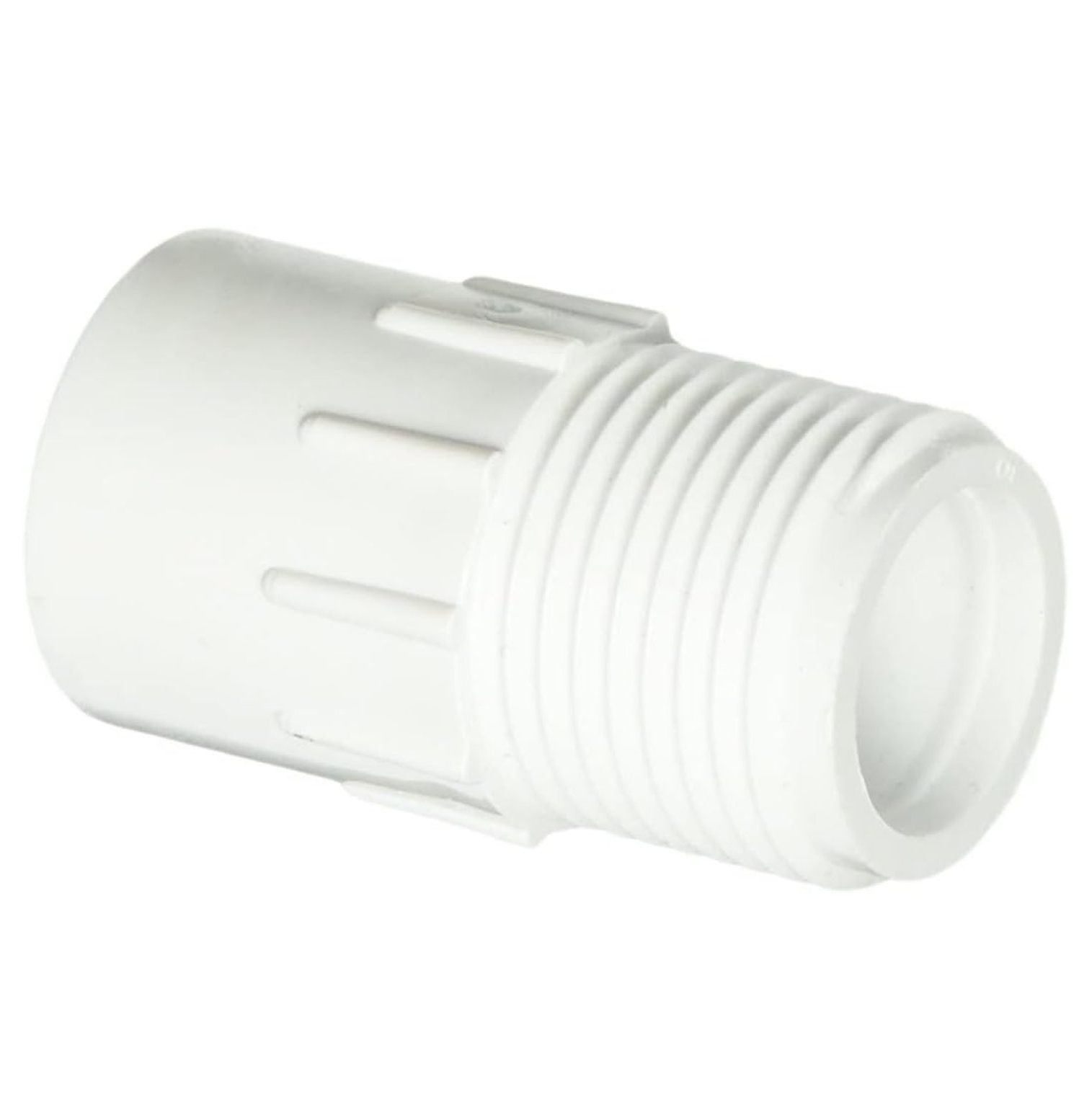 20 Pack - 1/2 Inch Slip x 3/4 Inch MHT PVC Hose-to-Pipe Adapter