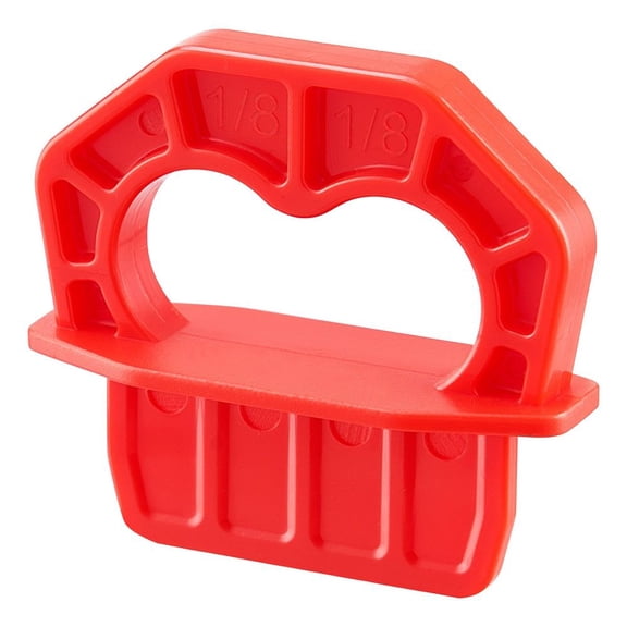 20-Pack 1/8 Inch Deck Board Spacers, Bright Red Gap Jig Rings for Easily Spotting, Easy Pull, ABS Decking Jig Spacing Tool for Composite, PVC, Hardwood, Pressure-Treated Planks, Terrace, Garden