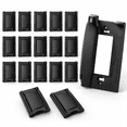 20 Pack 1-Gang Outdoor Standard Size Black Wall Outlet Plate Cover ...