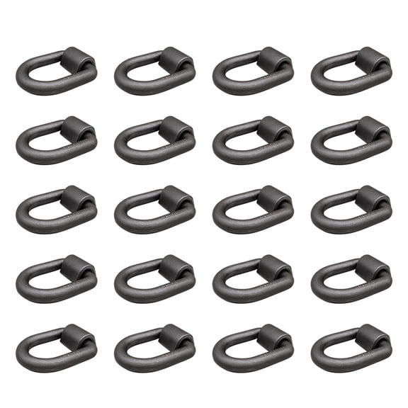 (20 Pack) 1" Heavy Duty Weld-On Forged D Ring 47,600 Lbs