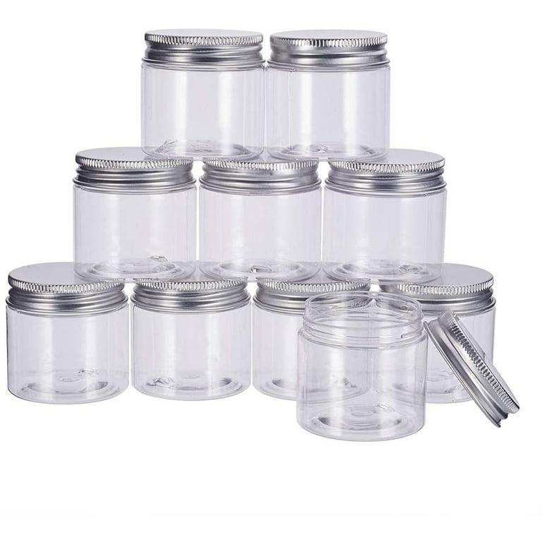BENECREAT 30 Pack 1 OZ Tin Cans Screw Top Round Aluminum Cans Screw  Containers Tins with Lids- Great for Store Spices, Candies, Tea or Gift  Giving (Black) 