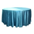 thumbnail image 1 of 20 Pack 132" Inch round Satin Tablecloth 21 COLORS Table Cover Wedding Banquet", (Color: turquoise), 1 of 1