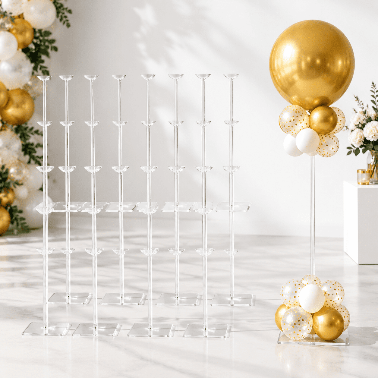 20 Pack 15.75 Inch Balloon Stand Holders for Table Centerpiece Party ...