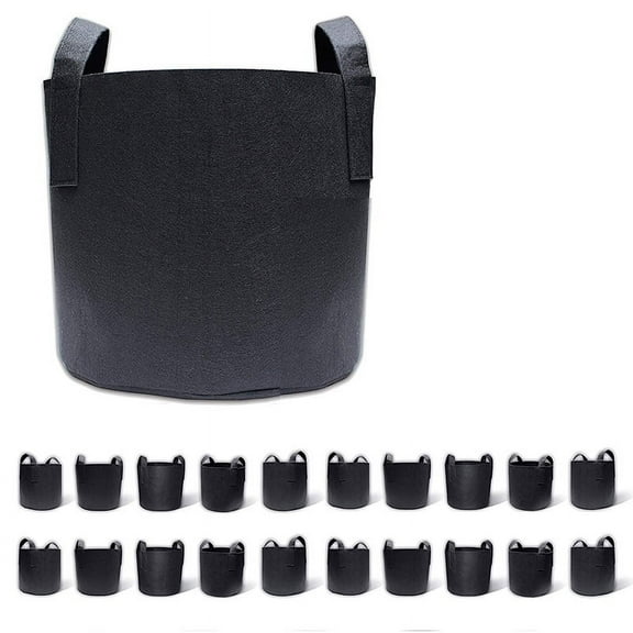 20-Pack 2 Gallon Grow Bags, Fabric Pots Container Aeration with Handles, Pot for Plants