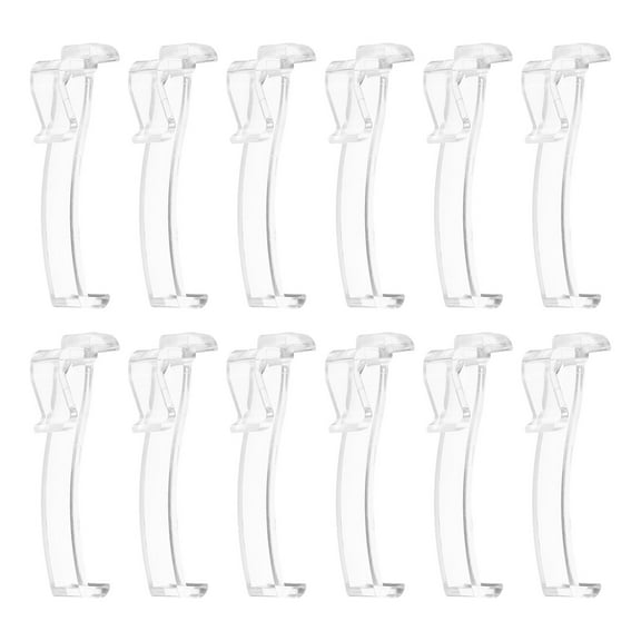 Uxcell 20 Pack 2 inch Clear Valance Clips Hidden Window Blind Valance Retainer Holder for Horizontal Blind Style 10