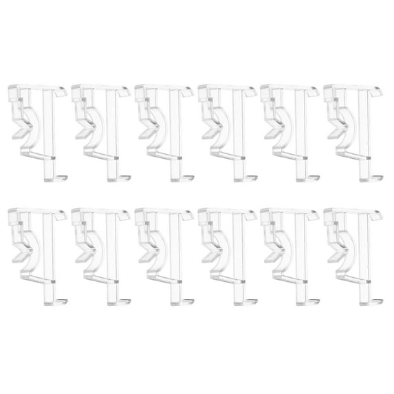 20 Pack 2 Inch Clear Valance Clips, Hidden Window Blind Valance Retainer Holder for Horizontal Blind, Style9