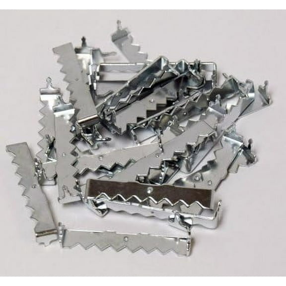 (20 Pack) 2" Zinc Plated Steel No Nail Sawtooth Hanger - Pro Quality