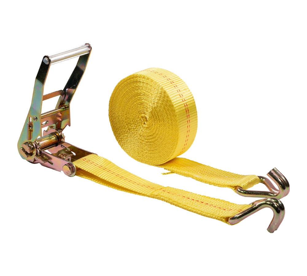 20 Pack 2 inch x30 ft Heavy Duty Ratchet Straps with Double J Hooks ...
