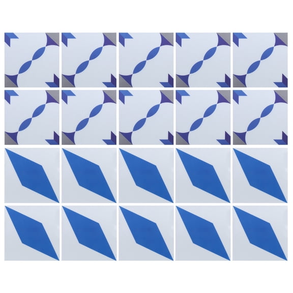 20-Pack 20x20cm Non-Slip Waterproof Wall Tile Stickers, Ceramic Tile Decals for Home Decor