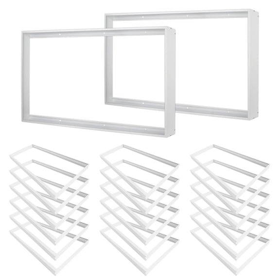 20-Pack 2x4 Surface Mount Kit for LED Flat Panel Light-Aluminum Ceiling Frame for 24 x 48 x 3.13 inch Good for Edge-Lit and Back Lit Panel
