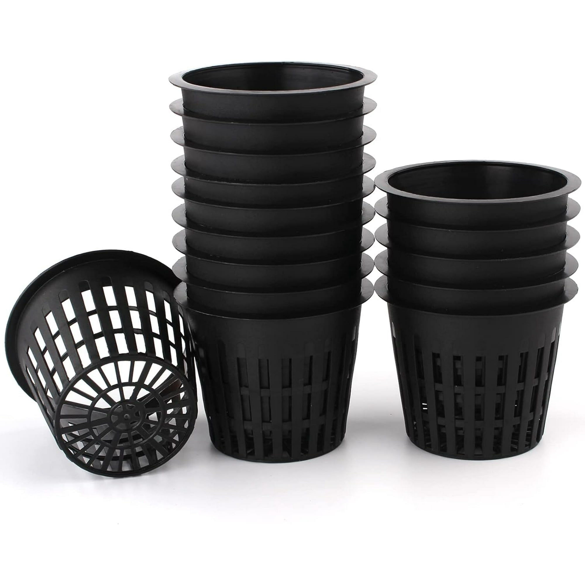 20 Pack 3 Inch Plastic Net Cups Pots, Small Hydroponics Growing Net ...