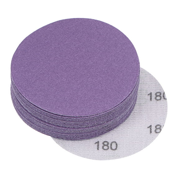 20 Pack 3-Inch Purple Sanding Discs 180 Grits Hook & Loop Professional Aluminum Oxide Sandpaper