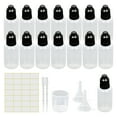20 Pack 30ml Plastic Dropper Bottle, Plastic Empty Squeezable Dropper
