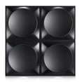 thumbnail image 1 of FLOLEOPA Black 11.8 in x 11.8 in 0.8 mm, PVC Decorative Wall Panels, 20 Pieces, 1 of 7