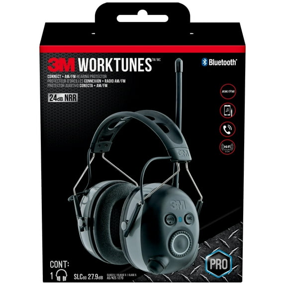 20 Pack- 3M WorkTunes Wireless Hearing Protector with Bluetooth Technology and AM/FM Digital Radio