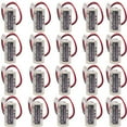 thumbnail image 1 of «20 Pack» 3V 1800mAh CR17335SE Non-Rechargeable Lithium Battery Compitable t for FDK CR17335SE 3V Epson Robot Controller RC Series Battery R13B060003 with White Plug, 1 of 7