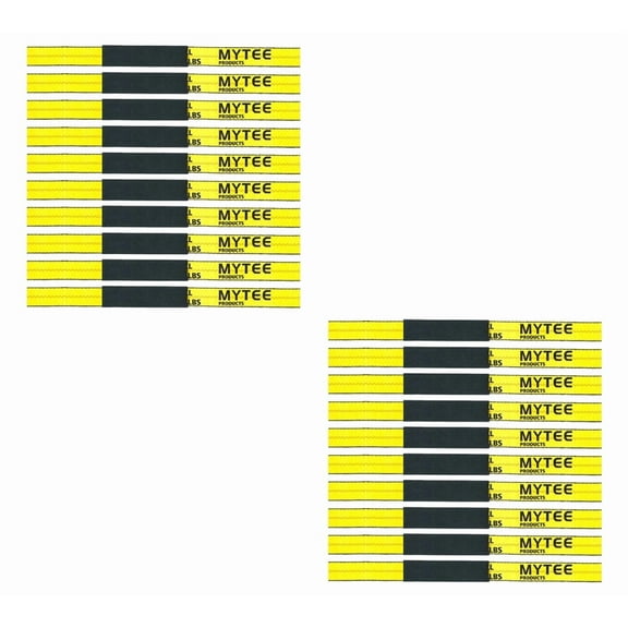 Cordura Strap Protectors for 3"4" Ratchet & Winch Straps, 12" x 4" Black Slip-On Webbing Sleeves, Abrasion-Resistant Nylon Covers for Tie-Down & Cargo Securement - 20 Pack