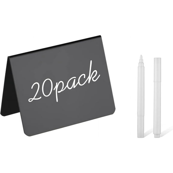 20 Pack 4"x3"Mini Chalkboard Signs for Chalk Sign for Food - Party - Buffet - Table Sign Chalkboard - Wedding - Bakery - Small Chalkboard Sign - Mini Chalkboard Signs