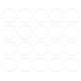 thumbnail image 1 of 20 Pack 40mm Brass Hollow Circle Bezel Round Linking Rings(Bright Silver), 1 of 6