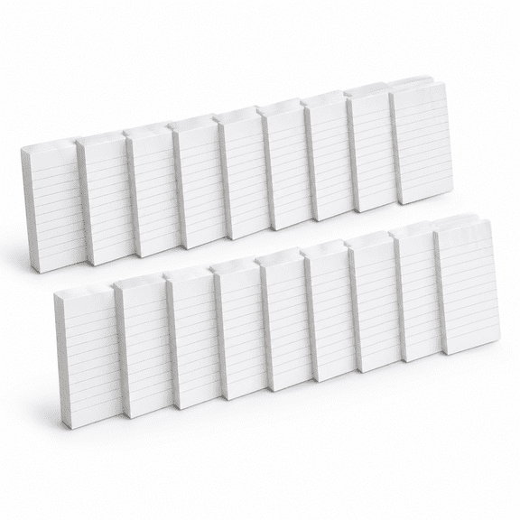 20 Pack 4x6 Inch Lined Writing Note Pads, White Memo Refills