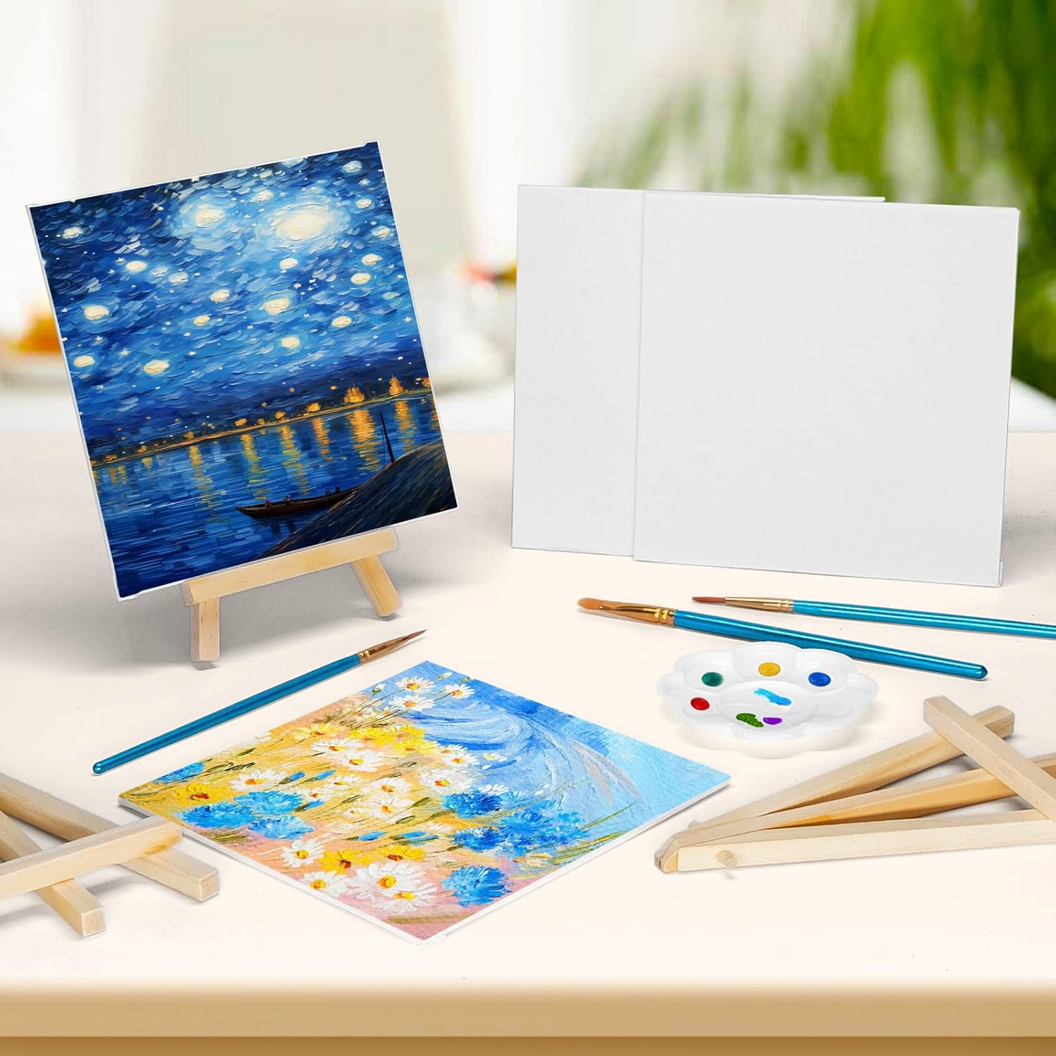 20 Pack 5.9In Canvas Boards for Painting, Art Canvas for Drawing with ...