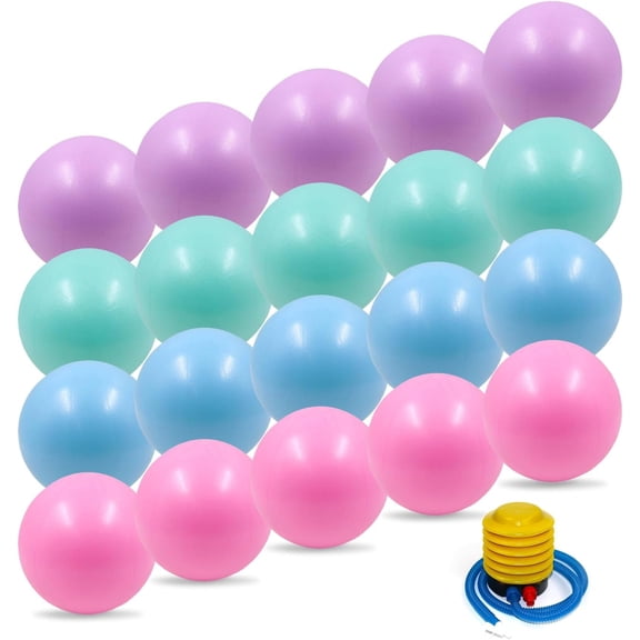 20-Pack of 9 Inch Exercise Balls, Pilates Ball & Mini Yoga Ball for Physical , Core Strength, Stability - Anti-Burst, Slip Resistant for , Gym, Office - Bulk Set