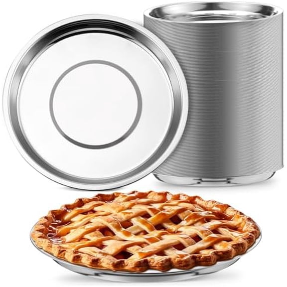 20 Pack 9 Inch Metal Pie Pan Plate Aluminum Steel Pie Tins Bulk Reusable Pizza Pan Weight Steel Standard Version Bakeware Even Heating for Kitchen Pizza Snack Cake$$Home Decor, Kitchen, & Other