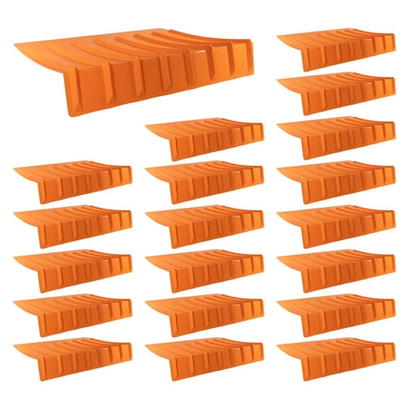 (20 Pack) 9"x48"x36" (Drop) Brick Guard V Shaped Corner Protector - Orange Edge Guard - Weather & Abrassion Resistant - Fit upto 7 straps of 4"