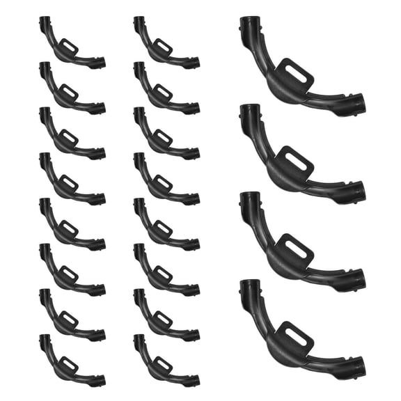 20 Pack 90 Degree PEX Elbow Bend Support for 1/2 Inch Pipes Corrosion Rust Resistant Clamp Holder with Nail Tab
