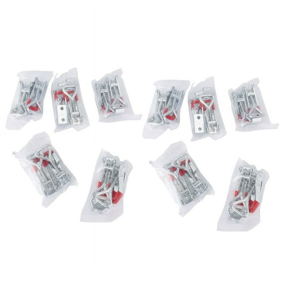 20 Pack Adjustable Toggle Latch Clamp 150Kg Holding Capacity, 4001 Heavy Duty Quick Release Pull Latch Toggle Clamp,20 x Toggle Clamps,Silver & Red