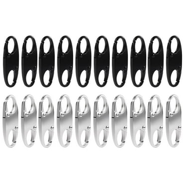 20 Pack Anti Theft Zipper Locks, Double Side Small Zipper Clips, Detachable Travel Clips for Backpacks, Suitcases and Camping