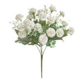 thumbnail image 1 of 20 Pack Artificial Carnations Silk Faux Flowers for Vase Filler,Fake Floral for Home Wedding Centerpiece Decor,Indoor Outdoor Multi Scene Placement White, 1 of 6