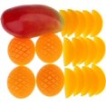 thumbnail image 1 of 20 Pack Artificial Mango Fake Plastic Mango Slices Blocks Lifelike Simulation Fruit Set Decoration for Home Kitchen Party Wedding Food Model Display, 1 of 3