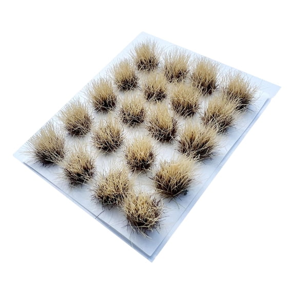 20 Pack Artificial Miniature Model Grass Tuft Static Grass Bushy Tufts Nylon for Train Railway Landscape Handcraft