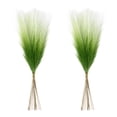 thumbnail image 1 of 20 Pack Artificial Pampas Grass Bouquet, Plastic Non-Shed Faux Dried Reeds with Cuttable Flexible Stems, Boho Floral Arrangement for Home Wedding Vase Decor Light Green, 1 of 6