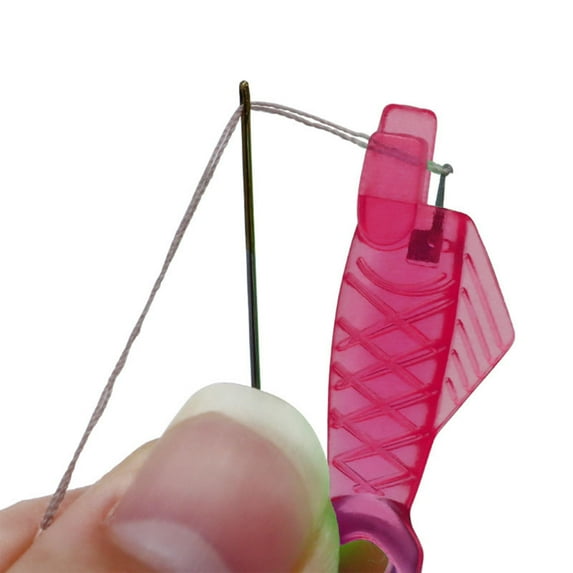 20 Pack Automatic Sewing Machine Needle Threader, 2026 Fish Shaped Quick Self Threading Tool, Small Pink, By Preplabs