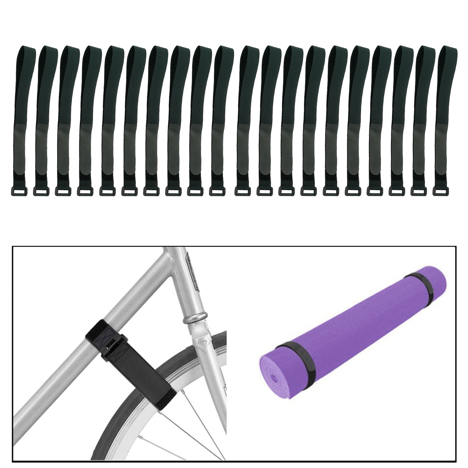20 Pack Bike Rack Nylon Strap 23.6 Replacement Rubber Straps for Bike Adjustable Rack Straps for Bike Carrier bike Wheel Stabilizer Straps Walmart
